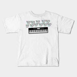 Talk, speak, drink, eat piano Kids T-Shirt